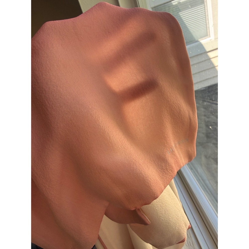 Ralph Lauren Collection Purple Label Silk Scarf Pink Cream Made in Japan - Picture 8 of 14